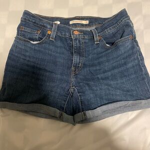 Levi's Indigo Jean Shorts for Women